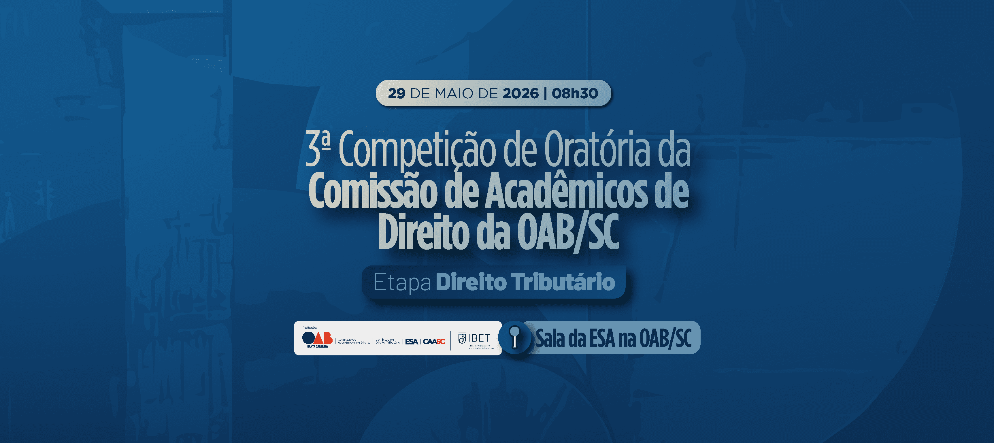 Com vagas esgotadas, 3ª Competição de Oratória da OAB/SC gera alta expectativa entre acadêmicos