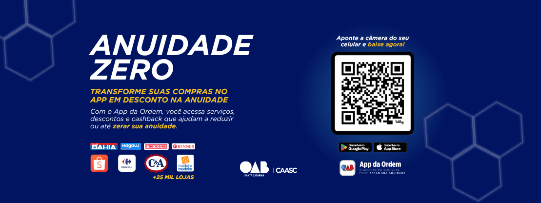 Anuidade Zero | App da Ordem