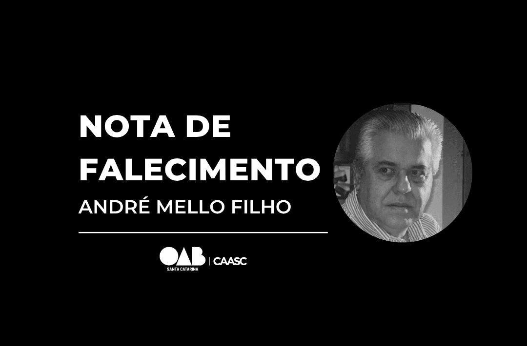 Luto oficial: OAB/SC lamenta morte de advogado com mais de 50 anos de profissão e mais de uma década de dedicação à Ordem