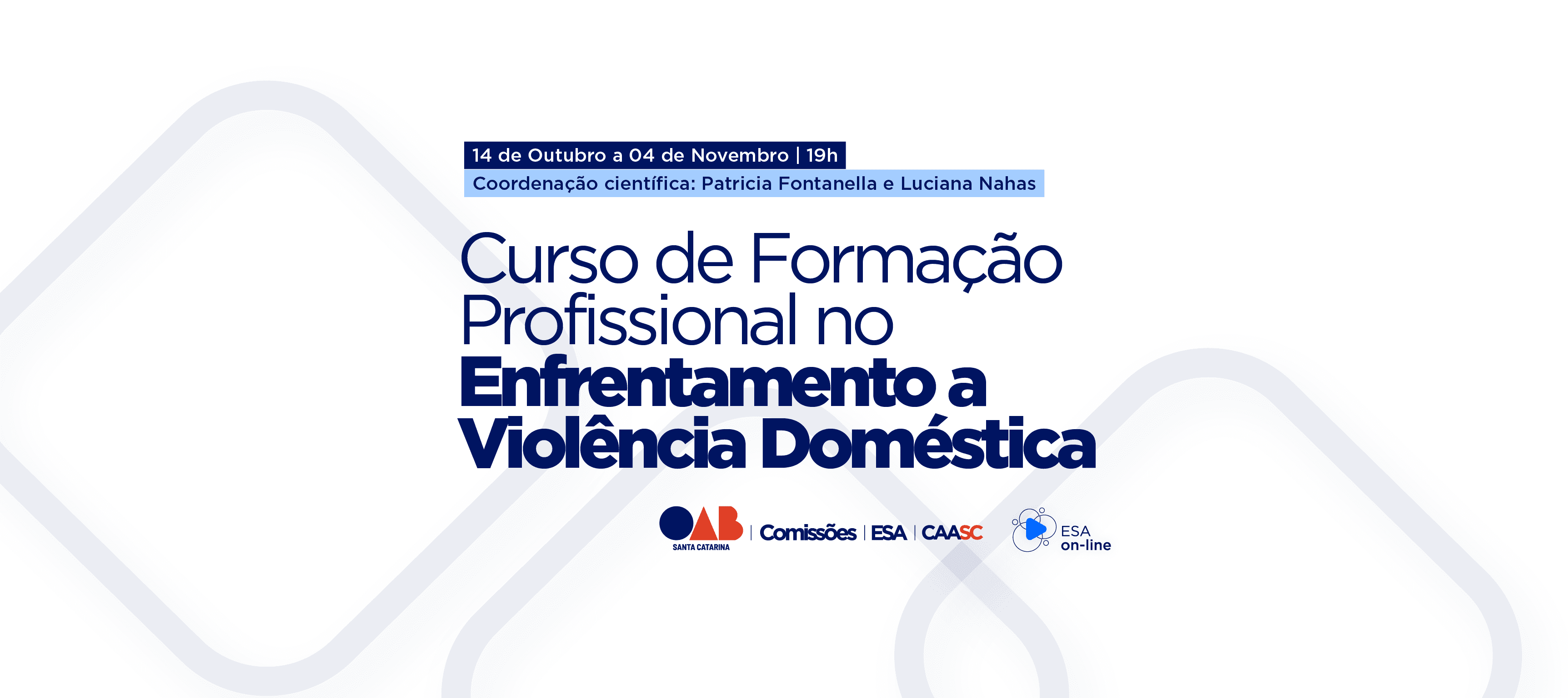 CURSO DE FORMAÇÃO PROFISSIONAL NO ENFRENTAMENTO A VIOLÊNCIA DOMÉSTICA