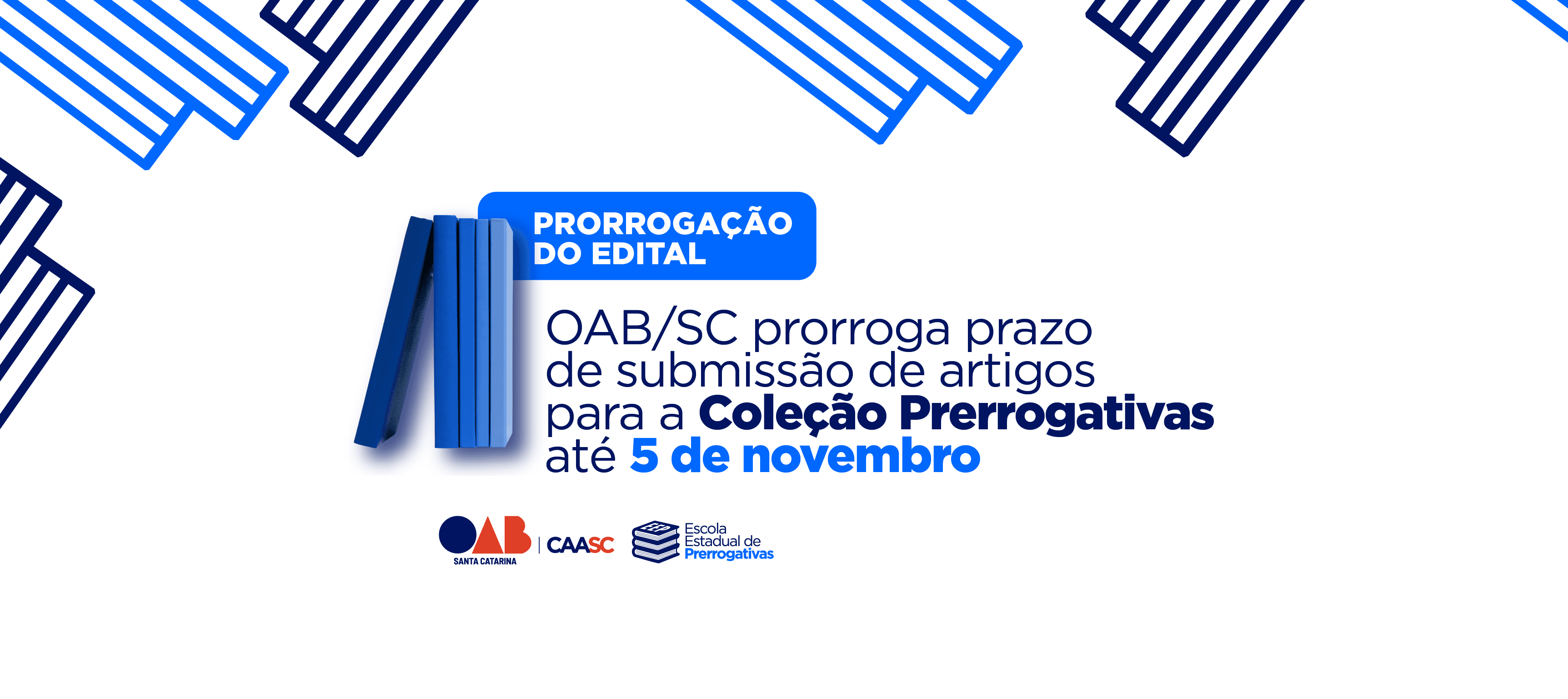 OAB/SC prorroga prazo de submissão de artigos para a Coleção Prerrogativas até 5 de novembro