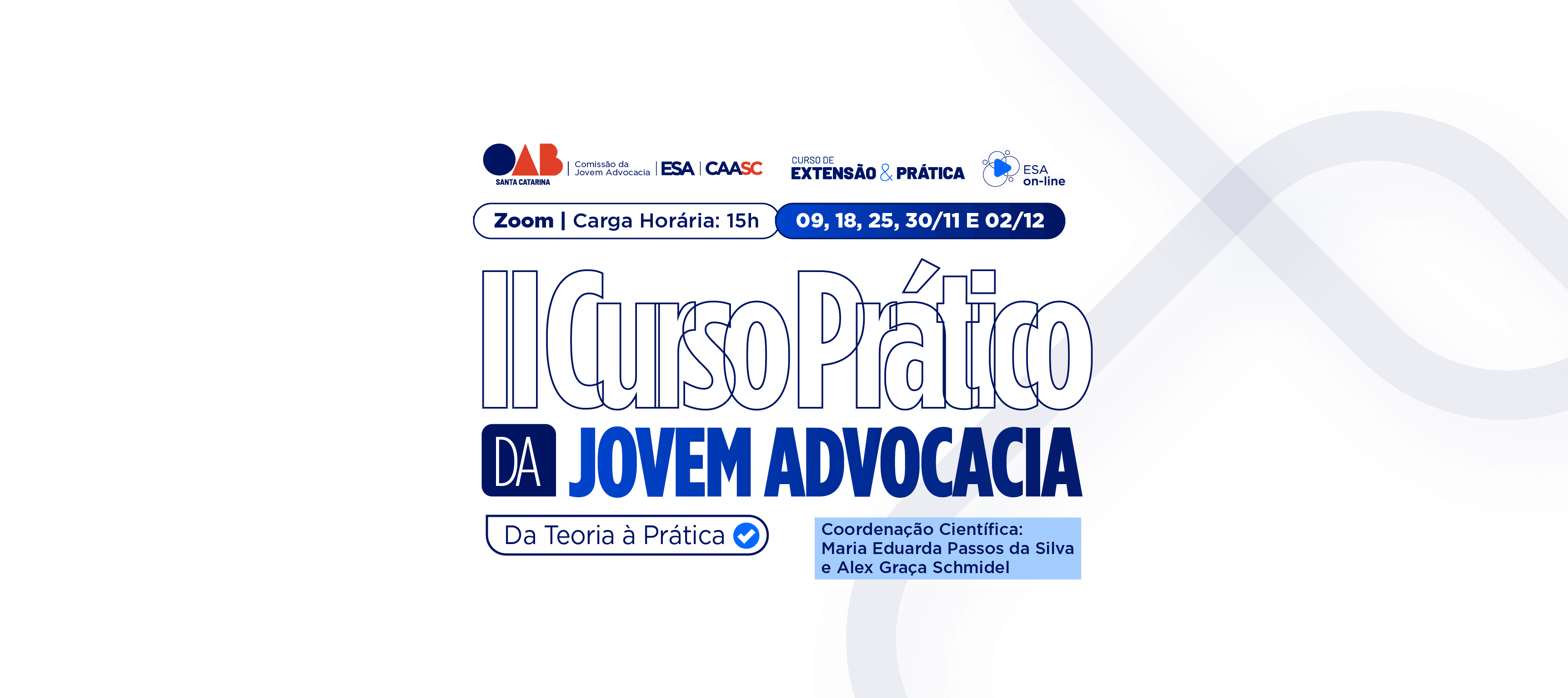 OAB/SC abre inscrições para a 2ª edição do Curso Prático da Jovem Advocacia