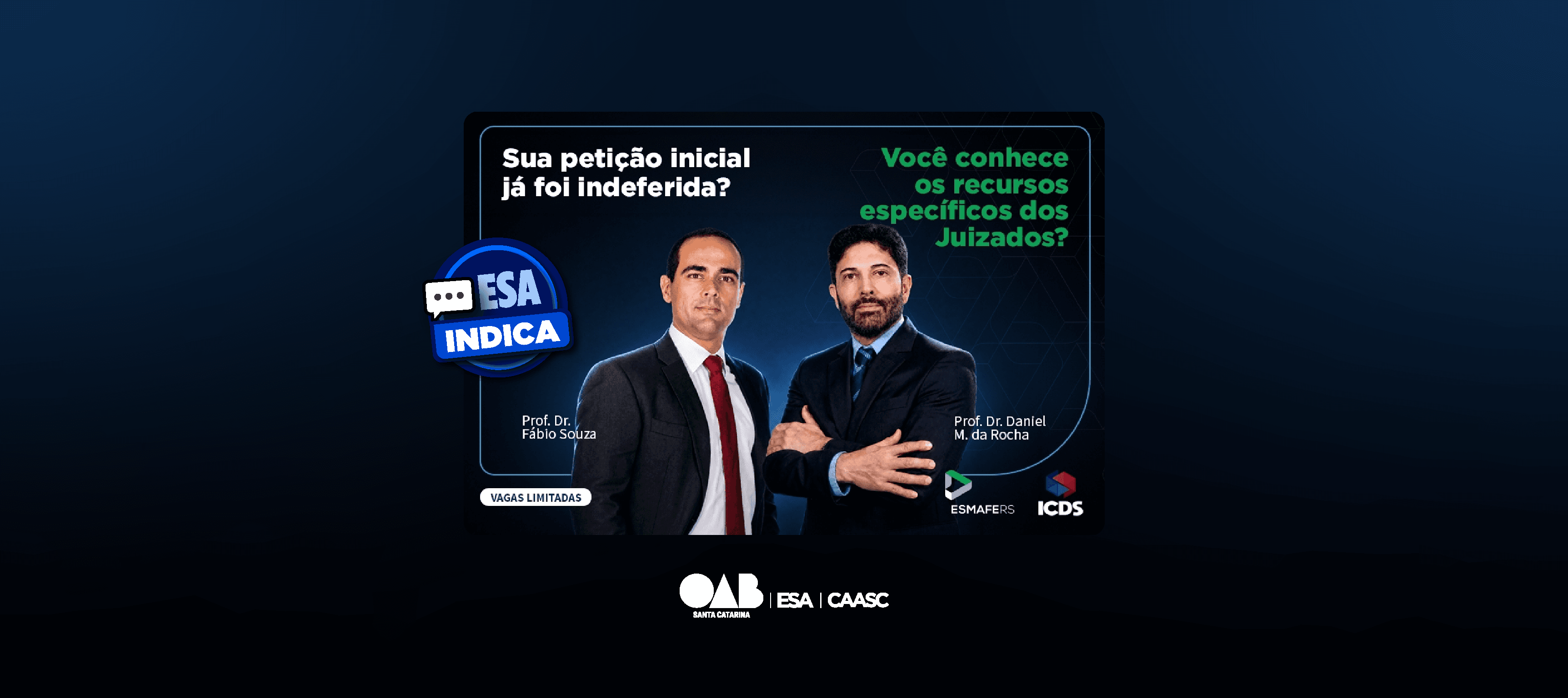 ESA indica curso de Peticionamento e Recursos com Inteligência Artificial.